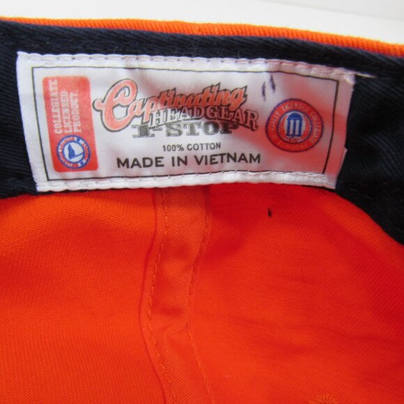 Auburn University Tigers Orange & Black Men's Adjustable Strap Back Cap Hat - Picture 8 of 8